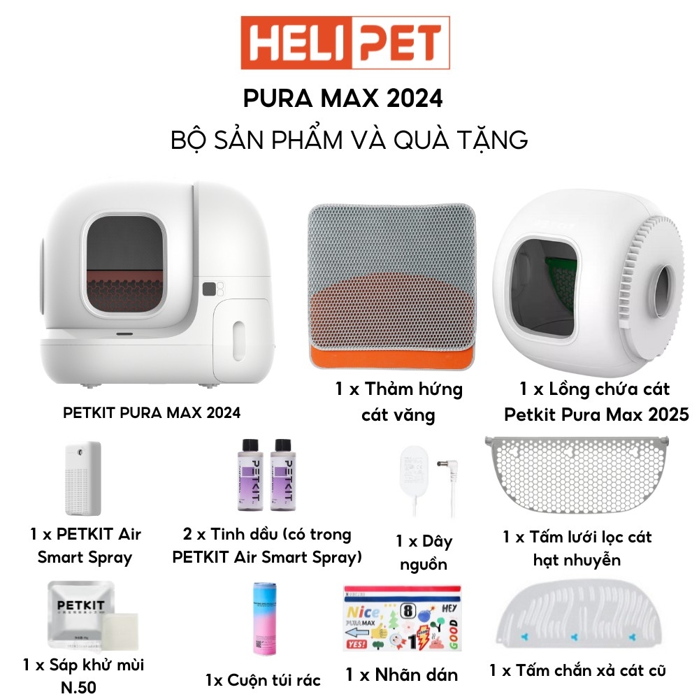 Máy dọn vệ sinh mèo PETKIT PURA MAX 2024