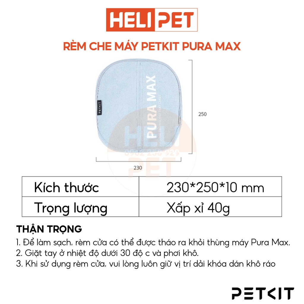 Rèm che cho máy vệ sinh mèo PETKIT PURA MAX