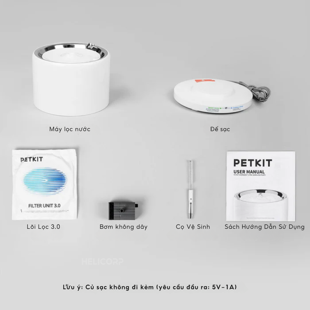 Máy lọc nước PETKIT EverSweet 3 Pro UVC (Solo 7) - Bơm không dây