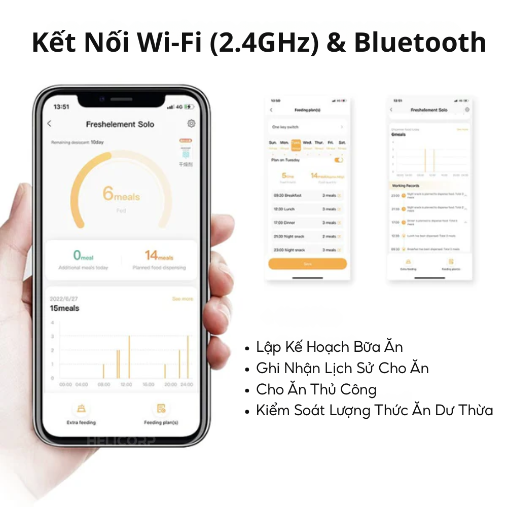 Máy ăn Petkit Fresh Element Solo cho thú cưng - Không Camera