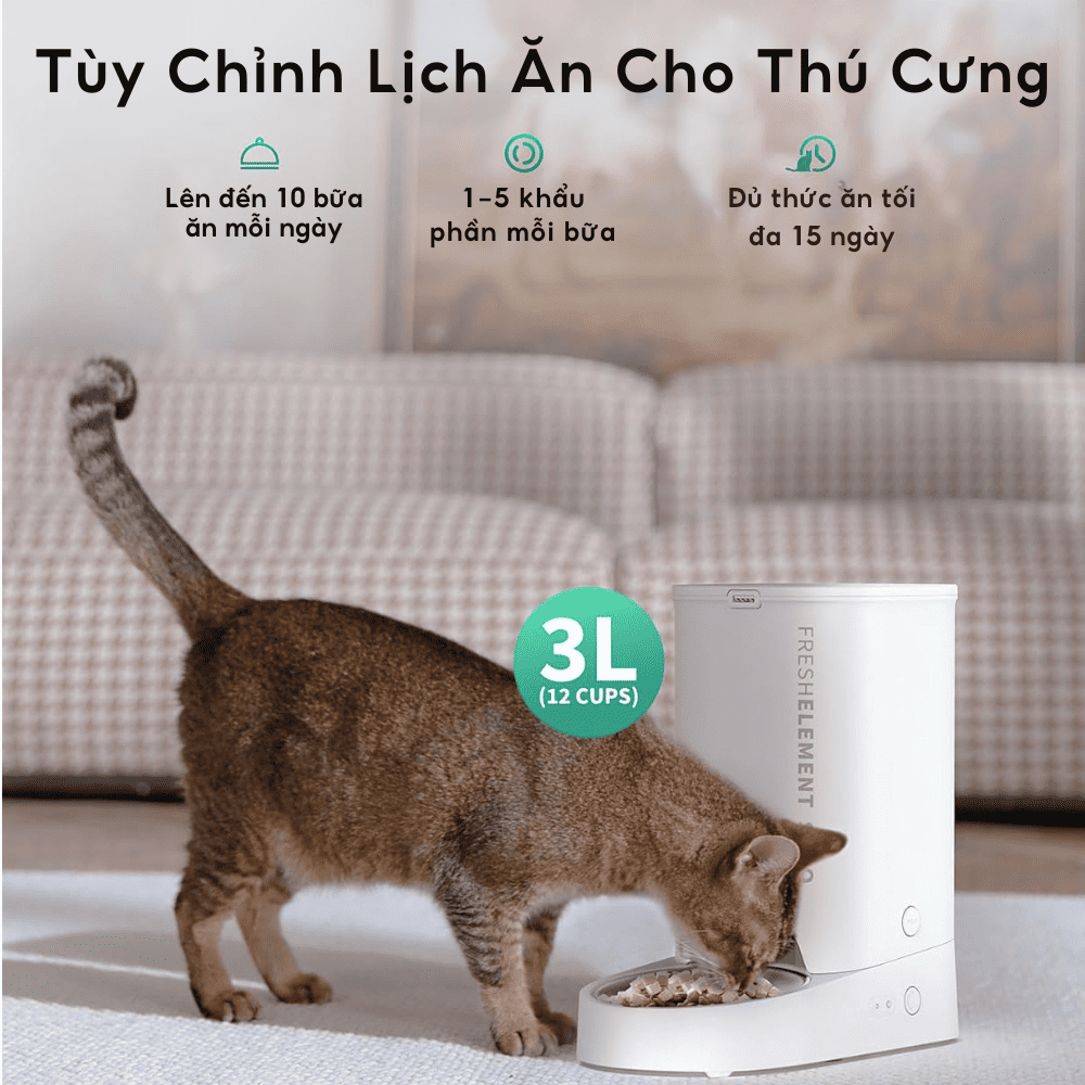 Máy ăn Petkit Fresh Element Solo cho thú cưng - Không Camera