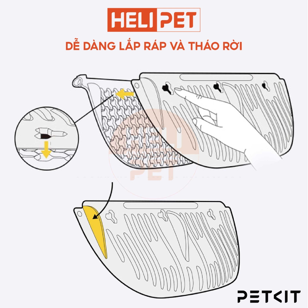 Tấm chắn xả cát cũ Petkit bản tiêu chuẩn