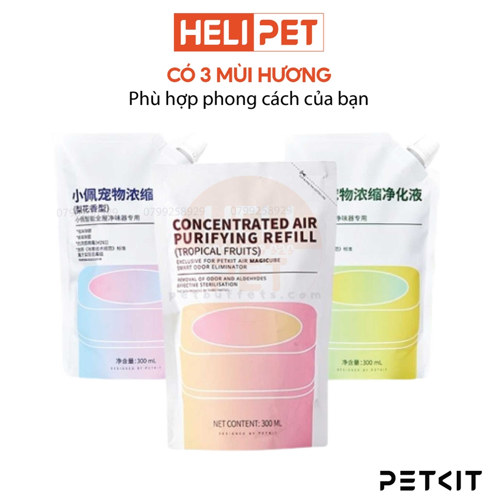 Tinh Dầu Máy Khử Mùi PETKIT Air Magicube Liquid Refill 300ml