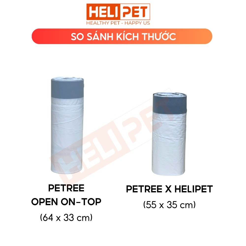 Túi rác của máy vệ sinh PETREE OPEN TOP