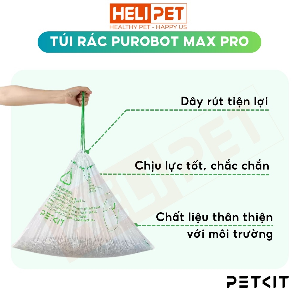 Cuộn túi rác máy dọn phân mèo Petkit Purobot Max Pro