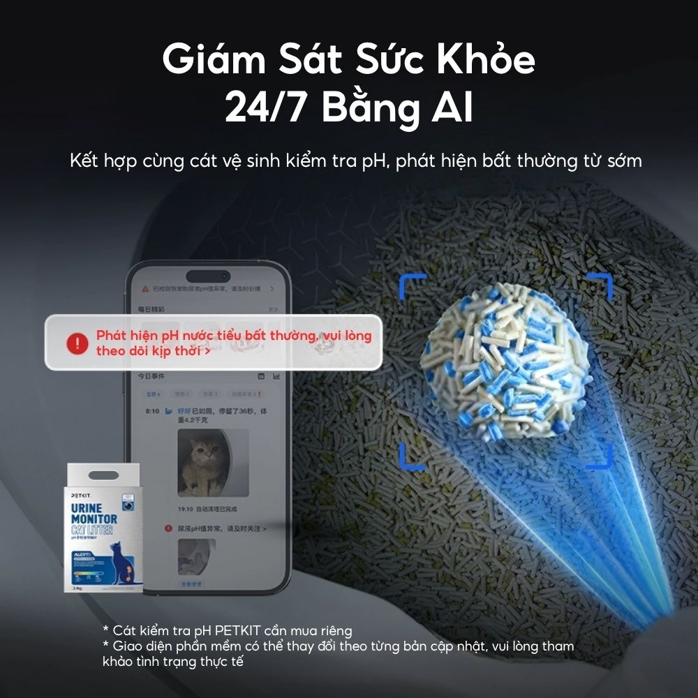 Máy dọn vệ sinh mèo Petkit Purobot Ultra có Camera AI