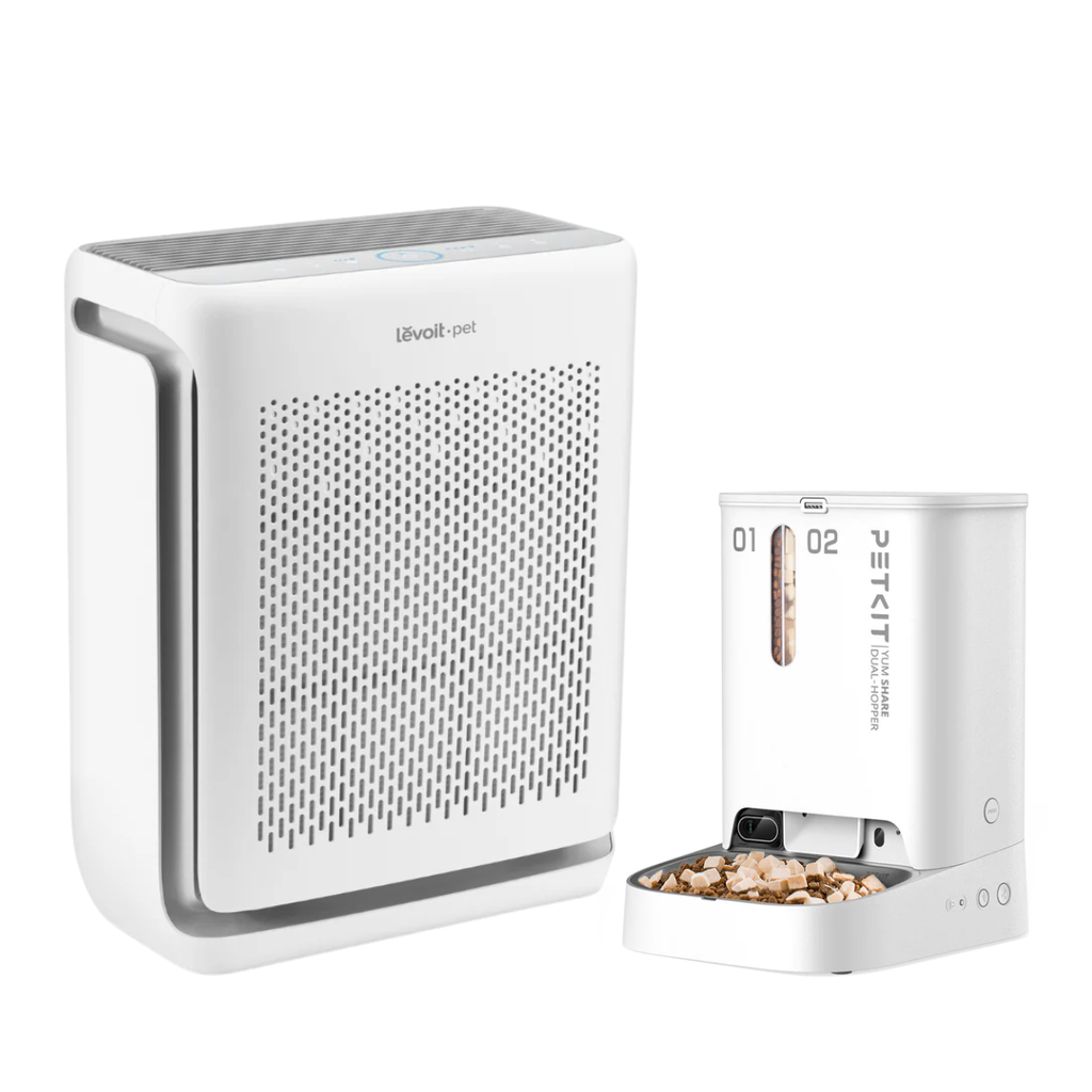 Combo máy ăn Petkit và máy lọc không khí Levoit