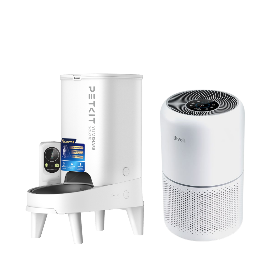 Combo máy ăn Petkit và máy lọc không khí Levoit