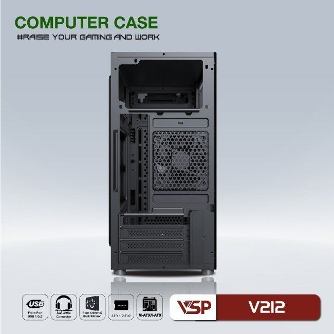 Vỏ Case máy tính VSP V212 White