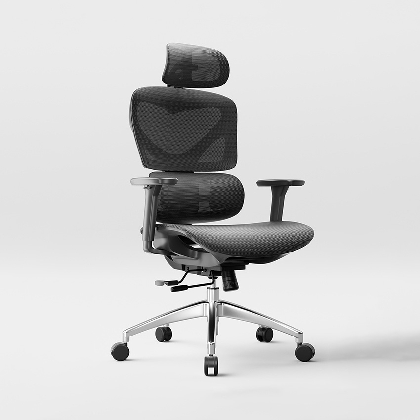 Ghế Công thái học Xiaomi Manson Iris Matrex (Khung đen/lưới đen, Khung đen/lưới xám)