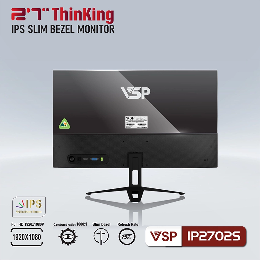 Màn hình VSP IP2702S 27 inch Full HD IPS 100Hz 5ms