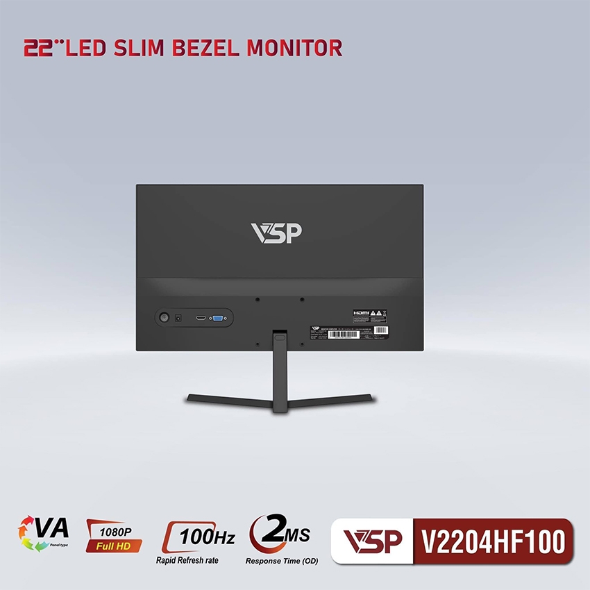 Màn hình VSP V2204HF100 21.5 inch FHD VA 100Hz 2ms