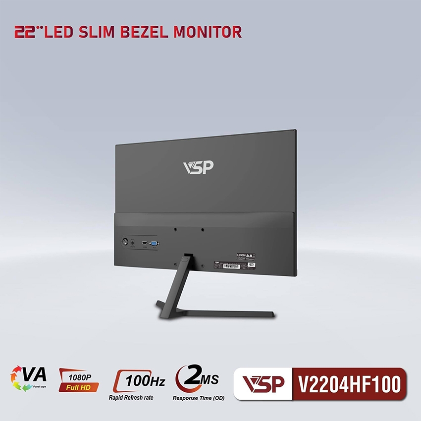 Màn hình VSP V2204HF100 21.5 inch FHD VA 100Hz 2ms