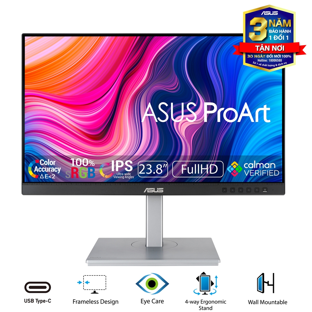 Màn hình chuyên đồ họa ASUS ProArt PA247CV-P 23.8 inch IPS FullHD 75Hz 5ms USB-C