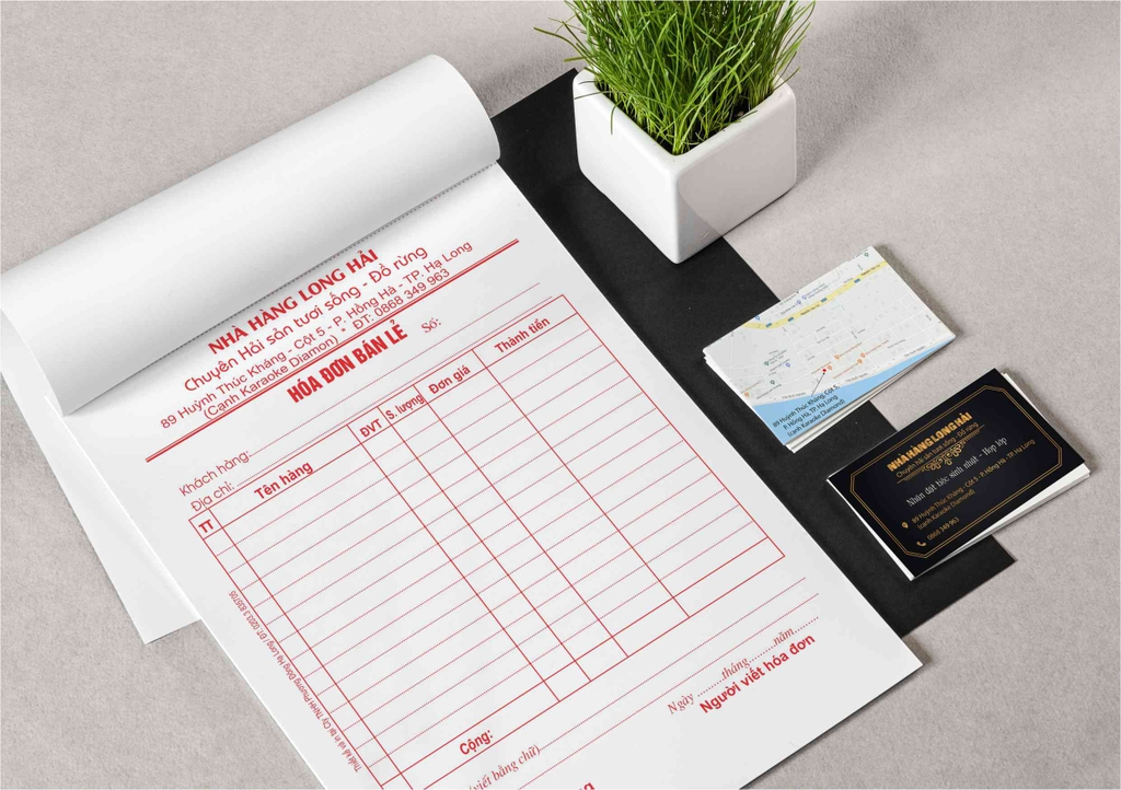 In hóa đơn bán lẻ - Retail bill book