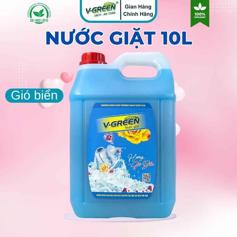 Nước Giặt 10 lít (Garden, Lovely, Romantic, Siêu Thơm, Gió Biển Bacarat)