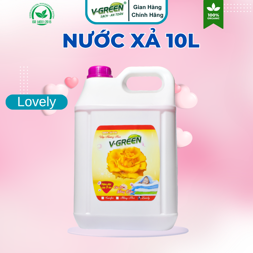 Nước xả 10L Siêu Thơm, Lovely, Garden