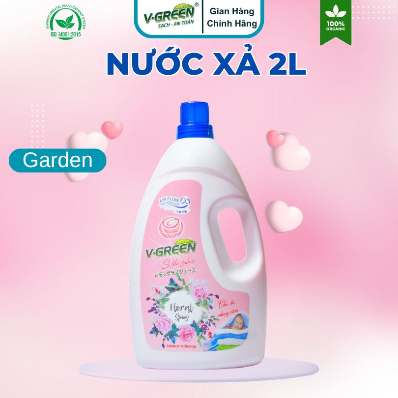 Nước Xả Vải (Hương Garden, Siêu Thơm) 2L