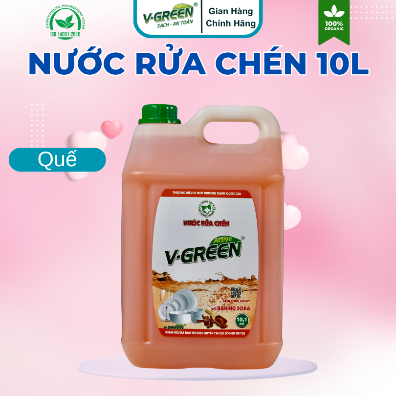 Nước rửa chén hương Quế, Thiên Nhiên, Gừng Chanh 10L