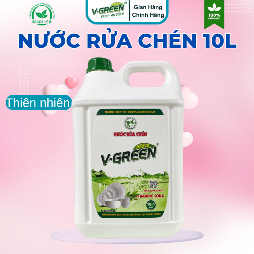 Nước rửa chén hương Quế, Thiên Nhiên, Gừng Chanh 10L