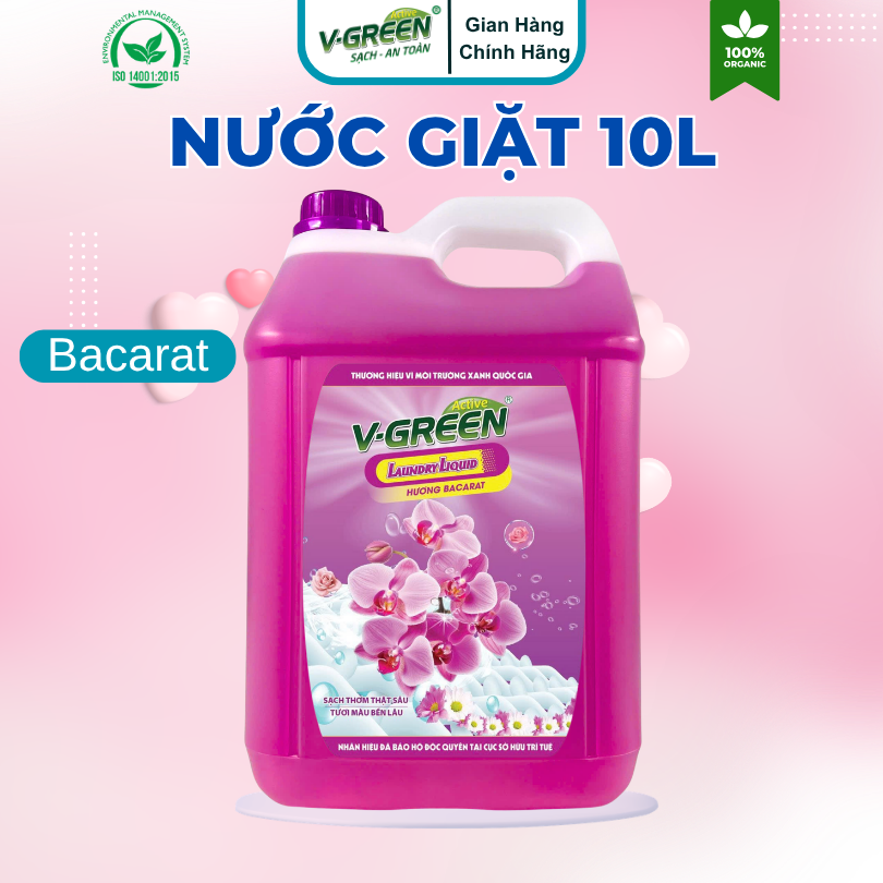 Nước Giặt 10 lít (Garden, Lovely, Romantic, Siêu Thơm, Gió Biển Bacarat)