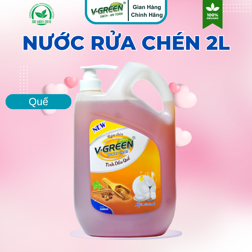 Nước rửa chén Sả Chanh, Quế, Gừng Chanh 2L