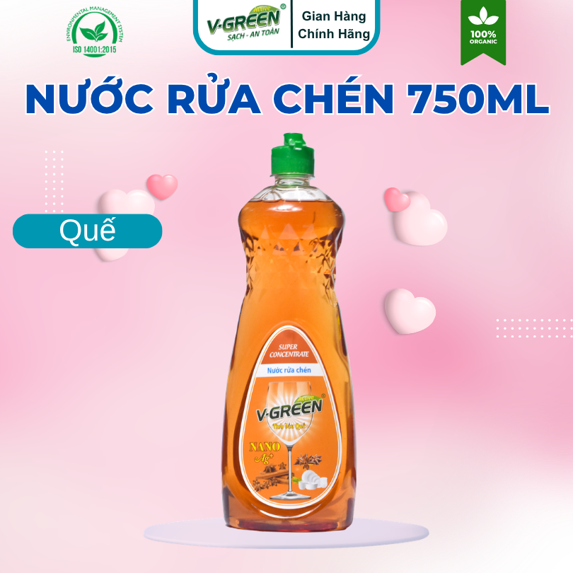 Nước rửa chén hương Quế, Gừng Chanh, Sả Chanh 750ml