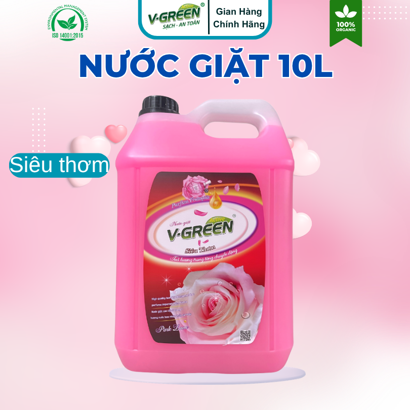 Nước Giặt 10 lít (Garden, Lovely, Romantic, Siêu Thơm, Gió Biển Bacarat)