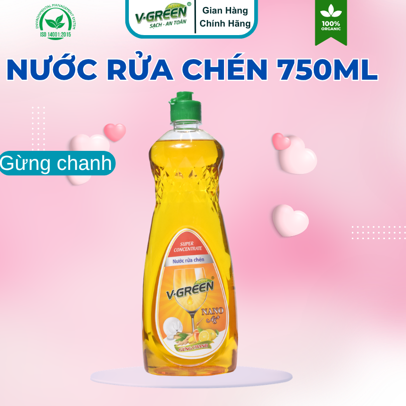 Nước rửa chén hương Quế, Gừng Chanh, Sả Chanh 750ml