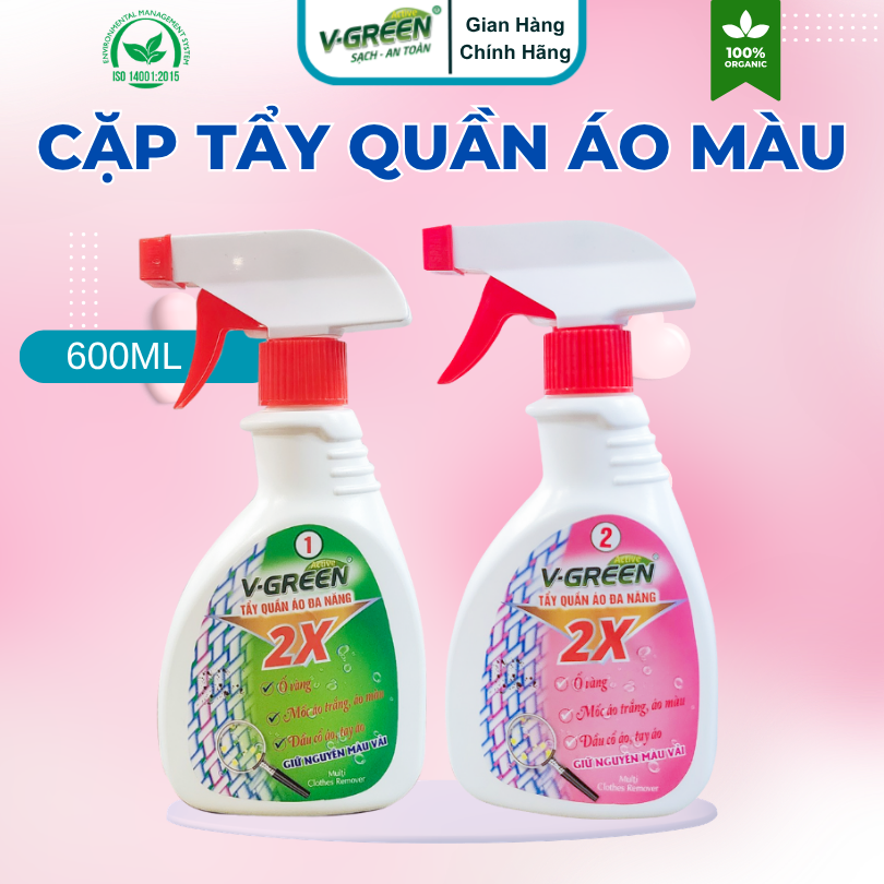 Cặp Tẩy Quần Áo Màu 300ml