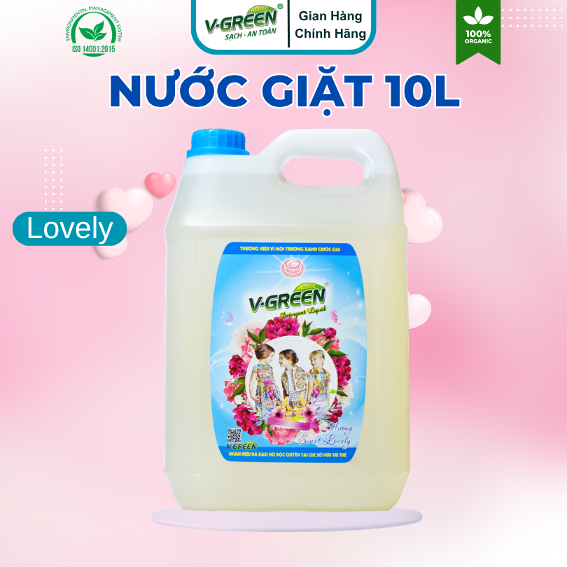 Nước Giặt 10 lít (Garden, Lovely, Romantic, Siêu Thơm, Gió Biển Bacarat)