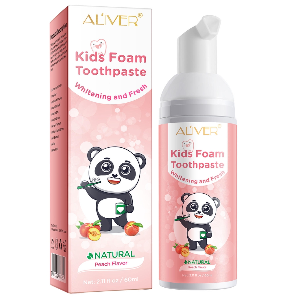 Kem đánh bay vệt ố trên răng Aliver Kid Foam Toothpaste