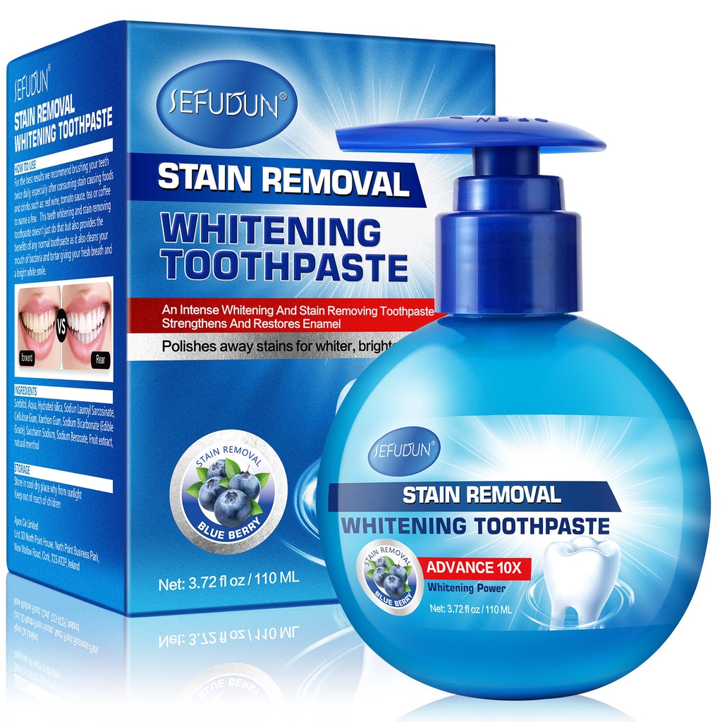 Kem làm trắng, sạch vôi răng dễ dàng Sefudun Stain Removal Whitening Toothpaste