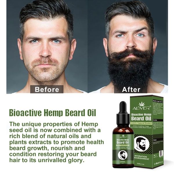 Tinh dầu dưỡng râu siêu mượt Aliver Bioactive Hemp Beard Oil