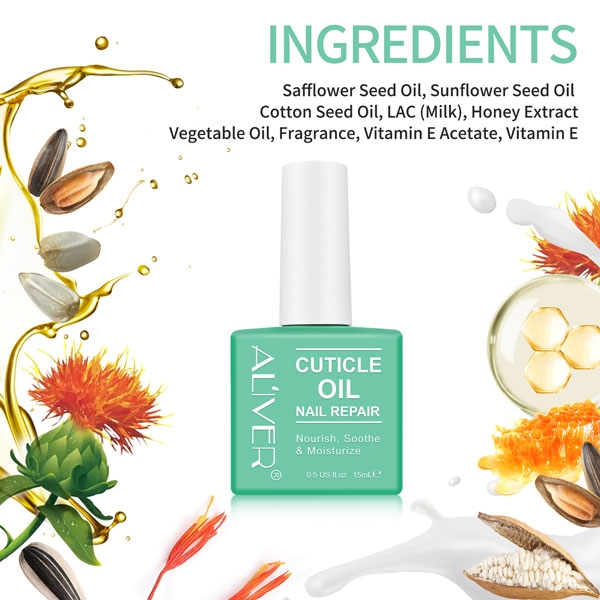 Dầu biểu bì Aliver Cuticle Oil Nail Repair hỗ trợ dưỡng chất cho móng tay mỏng dễ gãy