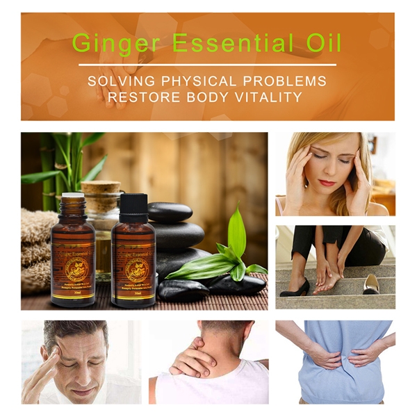 Aliver Ginger Essential Oil tinh dầu tuần hoàn máu cao cấp