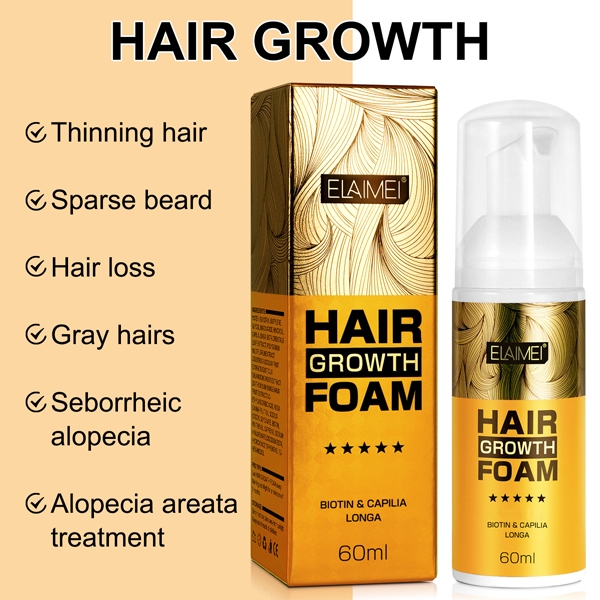 Bọt giúp mọc tóc với Biotin hỗ trợ mọc lại tóc để tóc dày Elaimei Hair Growth Foam