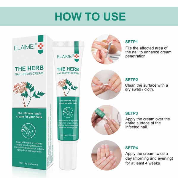 Kem Phục Hồi Và Nuôi Dưỡng Móng  Elaimei The Herb Nail Repair Cream 15g