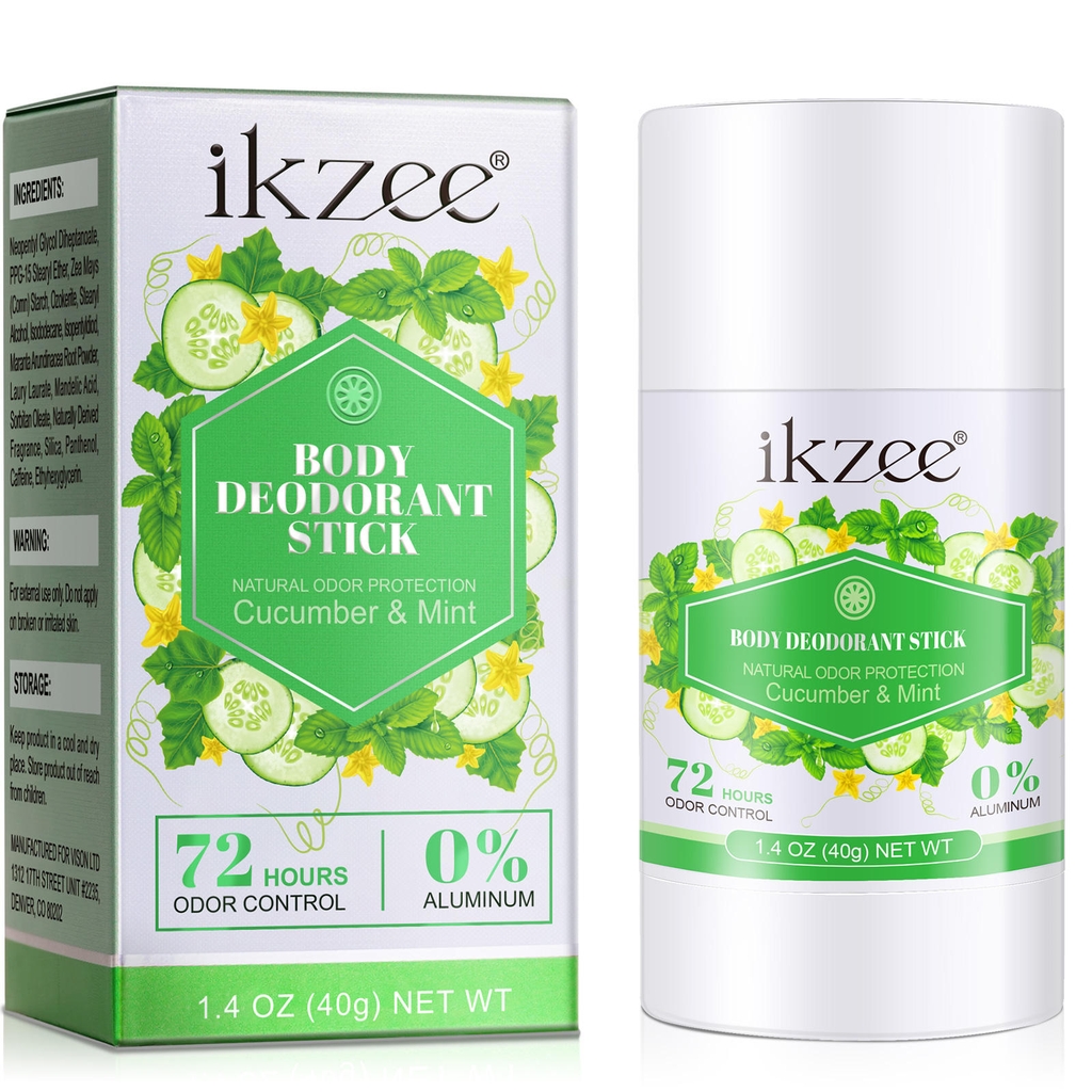 Thanh khử mùi cơ thể, chống mồ hôi và ẩm ướt dành cho nam và nữ Ikzee Body Deodorant Stick