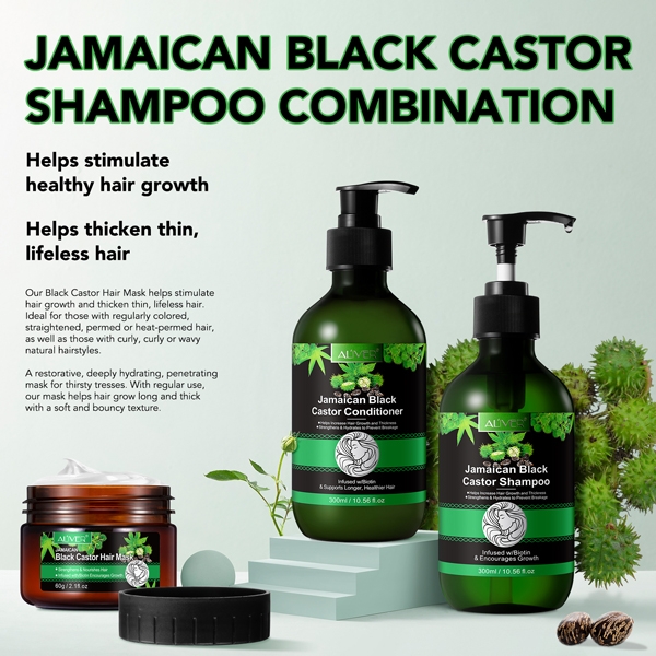 Dầu xã bổ sung biotin tăng mọc tóc sâu Aliver Jamaican Black Castor Conditioner