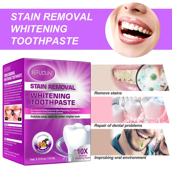 Kem làm trắng, sạch vôi răng dễ dàng Sefudun Stain Removal Whitening Toothpaste