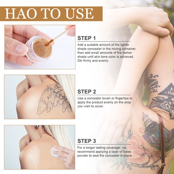 Kem che khuyết điểm, hình xăm Tattoo Concealer - Không thấm nước & chống mồ hôi