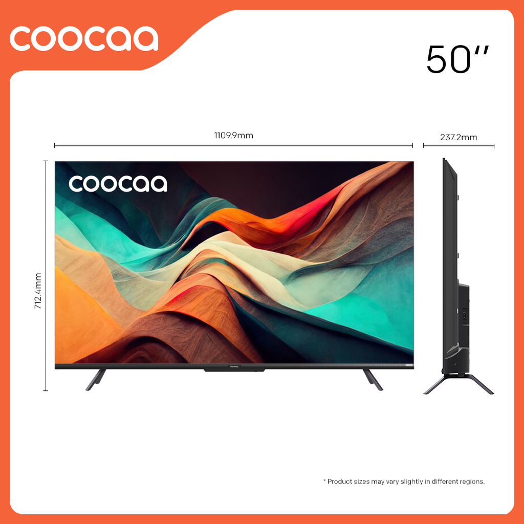 Google Tivi Coocaa 4K 50 Inch, Ra Lệnh Giọng Nói- Model 50Y72