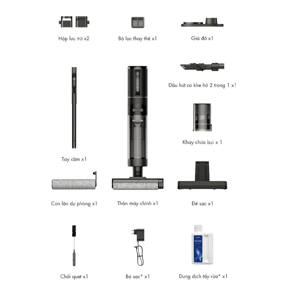 [Quốc Tế] Máy Hút Bụi Lau Sàn Không Dây Dreame M12 Bản Quốc Tế - Tự Động Giặt Giẻ Lau - Bảo Hàng 18 Tháng