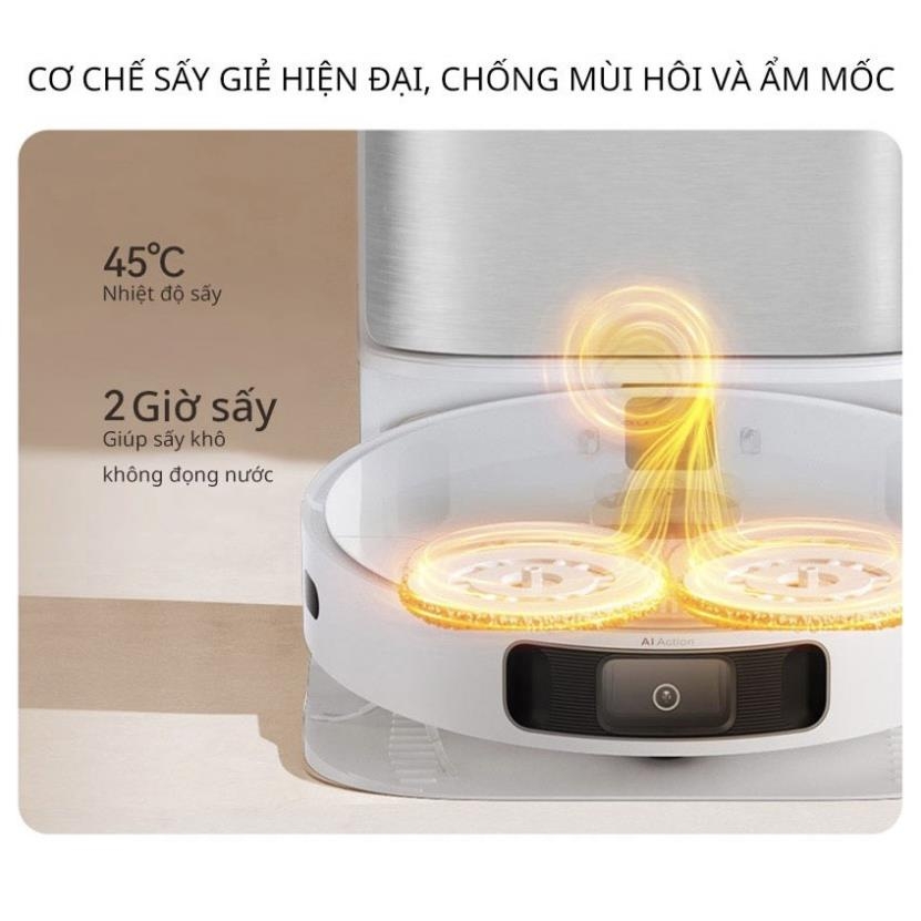 Robot Hút Bụi Lau Nhà Dreame S10 Plus Tự Đổ Rác Tự Giặt Và Sấy Khăn - Bản Nội Địa