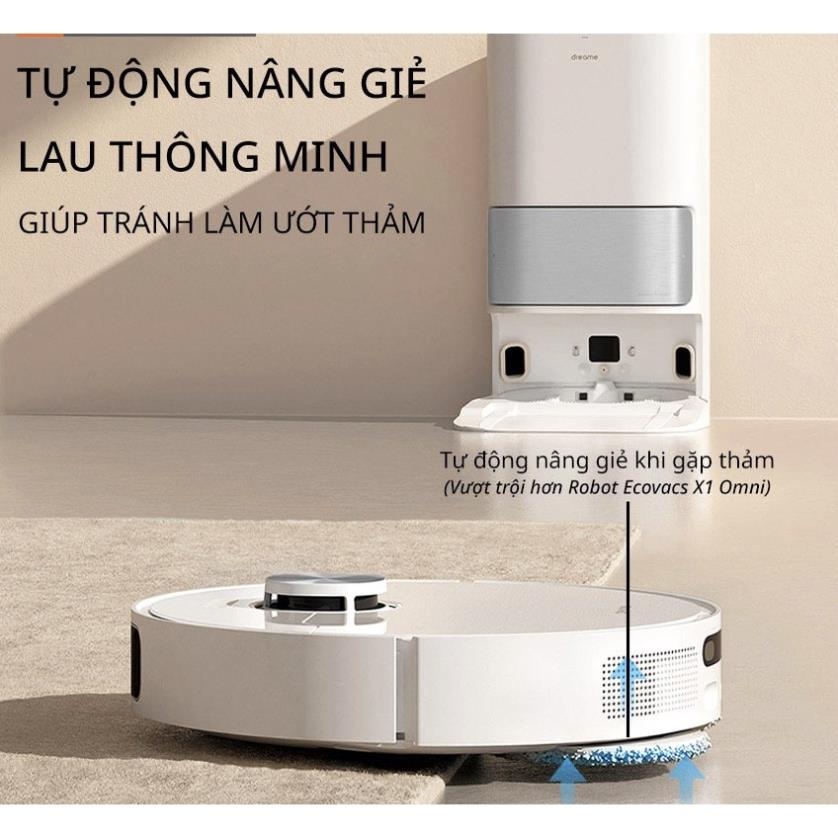 Robot Hút Bụi Lau Nhà Dreame S10 Plus Tự Đổ Rác Tự Giặt Và Sấy Khăn - Bản Nội Địa