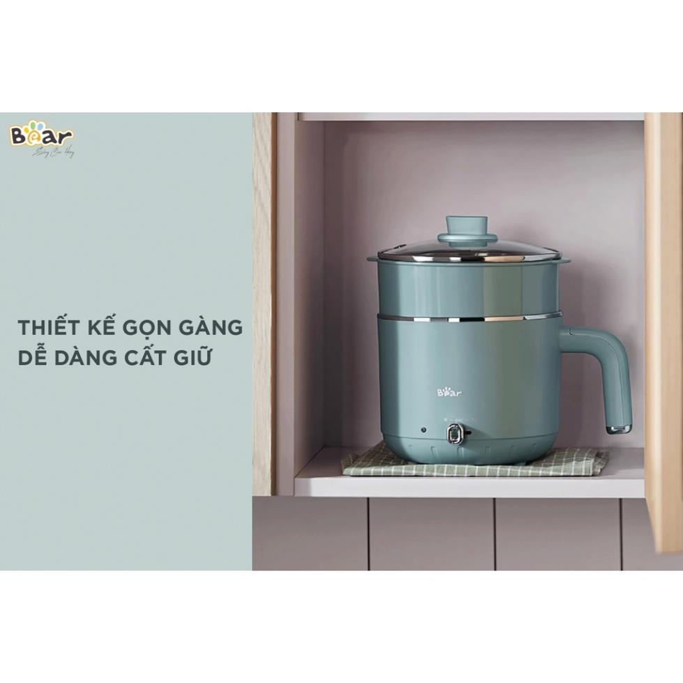 [Quốc Tế] - Nồi Điện Đa Năng Mini, Nồi Lẩu Điện BEAR DRG-D12M5 Dung Tích 1.2L, Công Suất 600W - Bảo Hành 18 Tháng