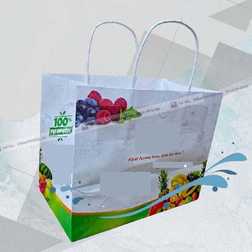 Túi giấy đựng giỏ hoa quả