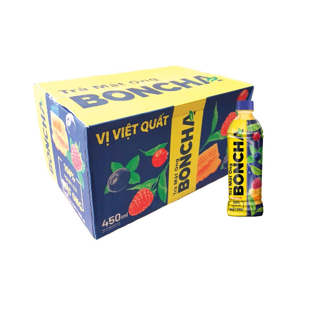 BONCHA VIỆT QUẤT 450ML (24 CHAI/THÙNG) | NPP XUÂN ĐÀO
