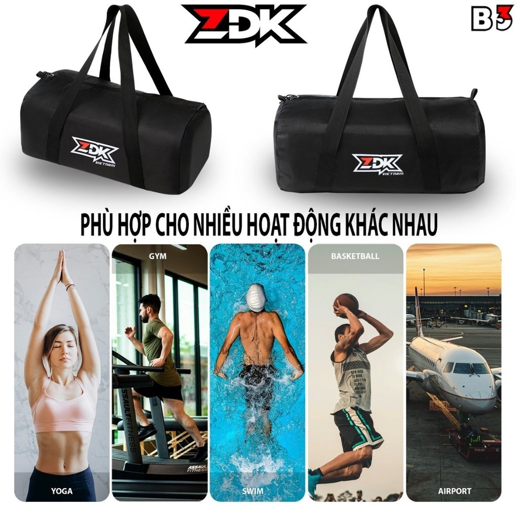 ZDK B3 – túi thể thao thiết kế gọn nhẹ tiện lợi, logo phản quang nổi bật